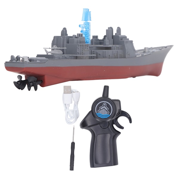 2.4G RC Flyvemaskine Båd Legetøj Simuleret Dobbelt Propeller Vandsensor Fjernbetjening Skib Legetøj Type D