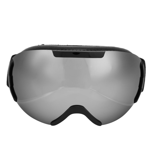 Skidsnowboardglasögon Double Layer linser Anti-Imma UV-skydd Snöglasögon för vuxna (silver)
