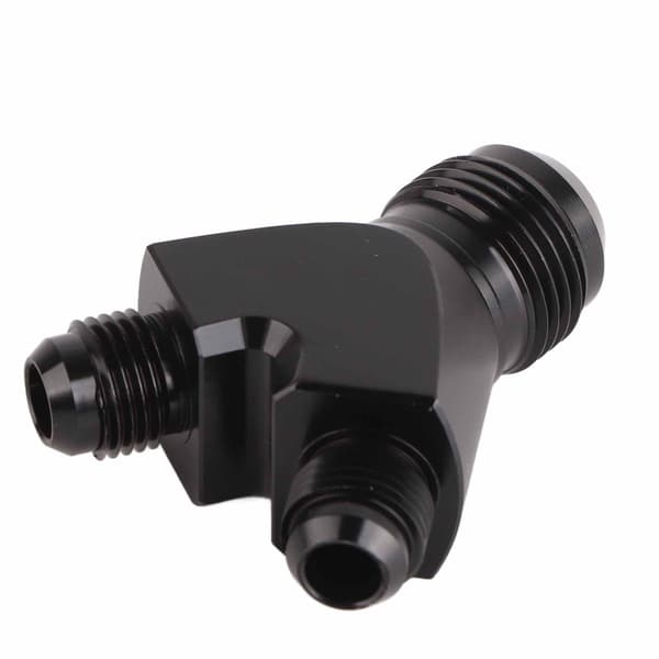 AN10 10AN til AN6 6AN Han Flare Connector Y Block Fitting Adapter Sort
