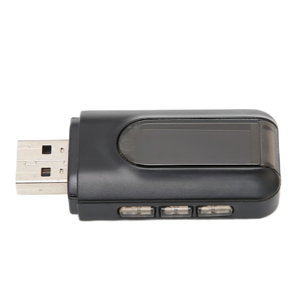 2 i 1 Bluetooth Adapter USB Trådløs Bluetooth Sender Modtager med LED Display til Bil Hjemme Audio System