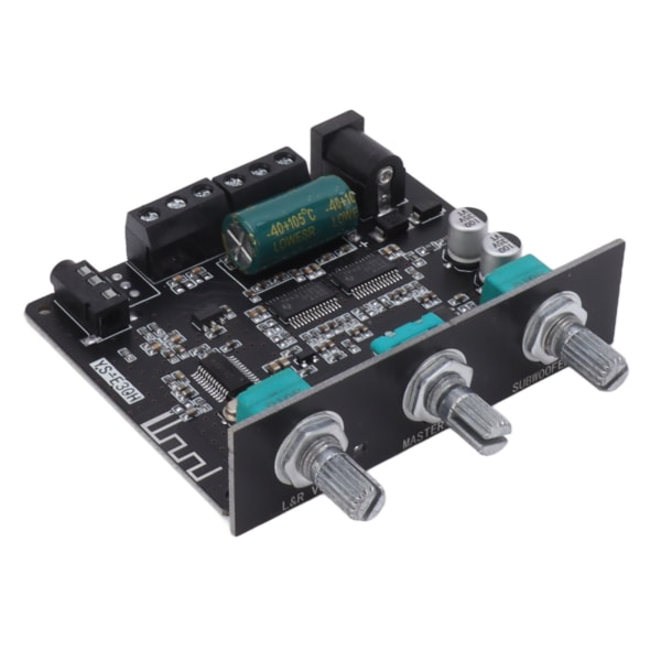 2.1-kanals Bluetooth Power Amplifier Board Diskant Bass APP-kontroll Bluetooth 5.1 forsterkermodul