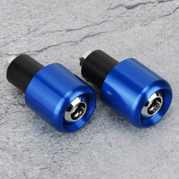 2st Motorcykelstyre Ändplugg 22mm Diameter Blå Modifieringstillbehör