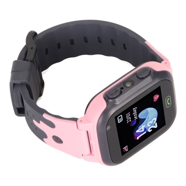 Barnens Smartwatch 1.44 tum Färg Pekskärm Barn Smart Klocka 2G GSM Telefonsamtal LBS Positionering SOS Spel Klassrumsläge Rosa