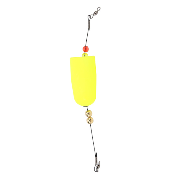 Skum Red Fish Drift Float Lyse farger Holdbar Cork Floats Fiske Drifting Tilbehør Gul