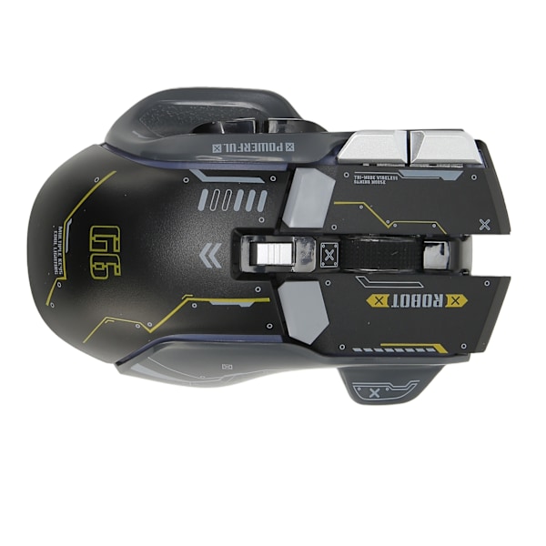 Gaming Mus 2.4G Trådløs Bluetooth 3 Tilstande 5 Justerbar DPI Spilmus med 11 RGB Lys til Windows til Android til IOS Sort