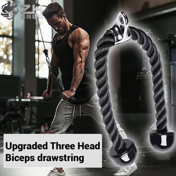 Tricepsrep Heavy Duty Buken Crunches Kabel Dra ner Laterals Biceps Muskelträning Fitness Kroppsbyggande Gym Dra Rep