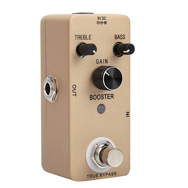 Elektrisk Buffer Elgitarr Effektpedal Ren Boost True Bypass Full Metallskal