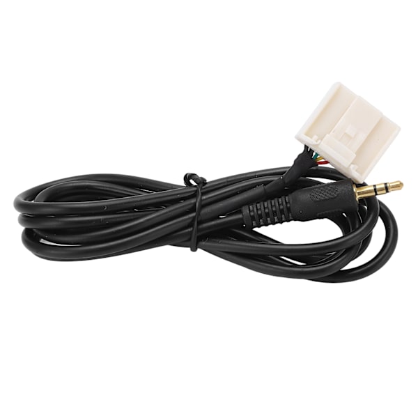 1m Lang AUX Lydinngangadapter 3,5 mm Svart Erstatning for Camry Corolla RAV4 Tacoma Musikkspiller