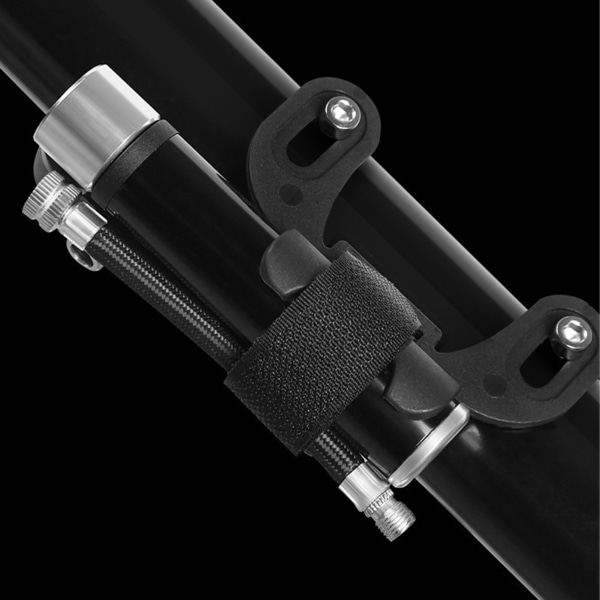 Mini sykkelpumpe aluminiumslegering Multipurpose bærbar kompakt sykkelpumpe for fotball volleyball svart