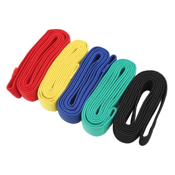 5 st Stretchträningsband Kraftig träning Fitness Flexibelt träningssträckband för hemmagym