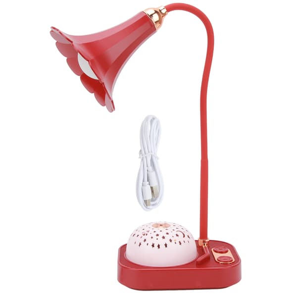 Fonograf Projeksjon LED Skrivebordslampe Berøringskontroll LED Skrivebordslys med USB-ladeport
