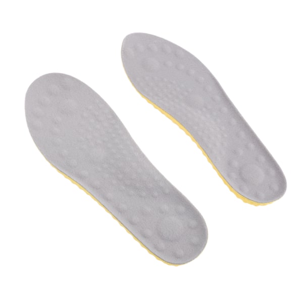 4 KPL Lämpimät Pohjalliset Miehille Naisille PU Fleece Hengittävät Mukavat Eristävät Lämpöpohjalliset Talveen 39-40 Harmaa