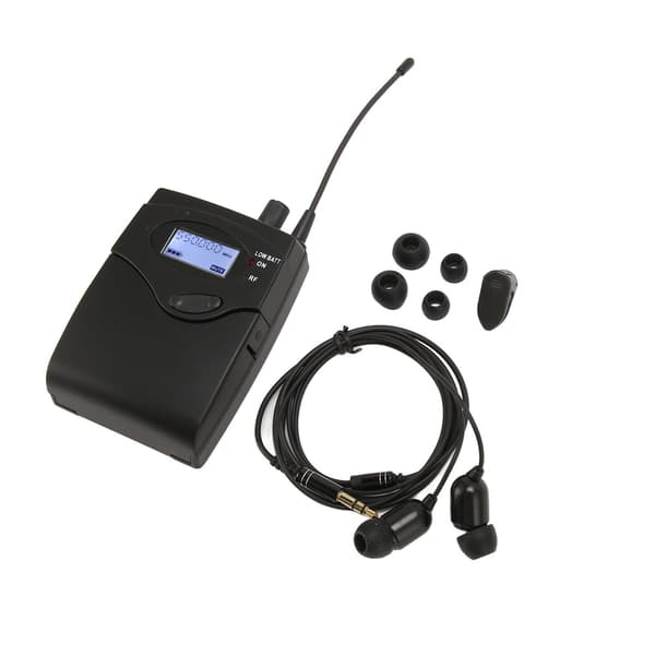 Bodypack-mottaker 550 til 580MHz Stereo øretelefonmonitor-mottaker for bandscene-studio