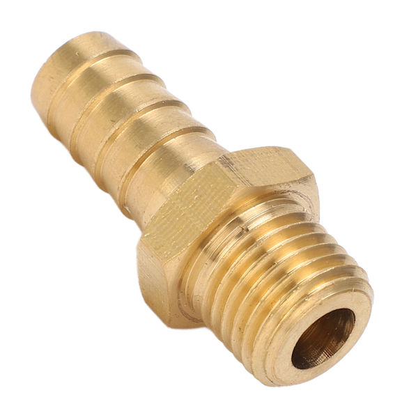 Messing Barb Forbinder Lige Slange Samler Fitting til Luft Brændstof Rør Gas Slange 7/16in M14x1.5