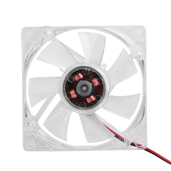 80mm LED Lys 12V 4Pin Lydløs PC Kabinet Køleventilator Computer Køler Blå