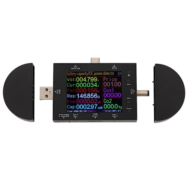 Digital voltmeter USB-tester spændingsdetektor amperemeter strøm PD elektrisk måler 5V-32V