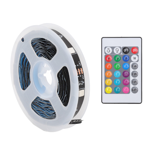 WiFi RGB-stripebelysning Multifunksjon APP-kontroll Dimmer 5050 Smart LED-stripebelysning for hjemmefest KTV 16,4 fot