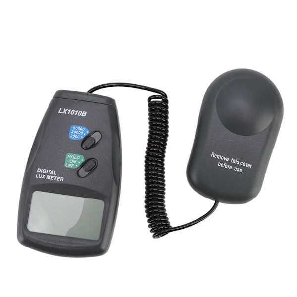 Digitalt illuminansmeter 2mah ABS bærbar digital Lx-meter med 0,7 tommers LCD-skjerm for planter hage skole kontor