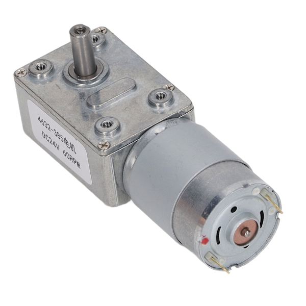 60RPM Suorakulmainen tasavirtamoottori, jossa on itselukittuva matovaihde, suuri tarkkuus, tasavirtamoottori, vaihteistomoottori, DC24V