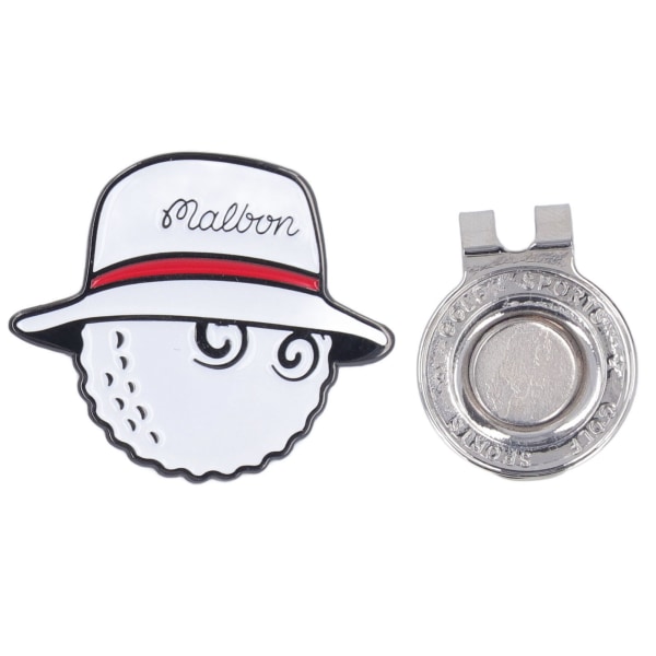 Golfbold Marker Hat Clips Aftagelig Magnetisk Anti Rust Marker Hat Clip til Kvinder Mænd Voksne Hvid