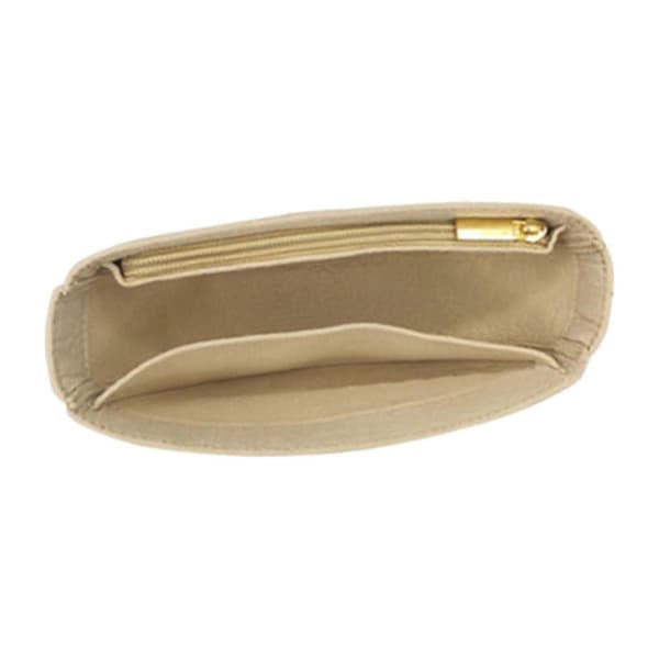 Väskorganiseringsinlägg Designerorganiseringsväskfoder för axelväska Light Khaki Open Top