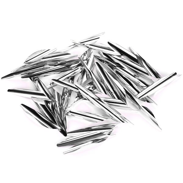 50 st 2.4in pilar Vanes DIY Spiral Fjäder Wing Konkurrensbåge Recurved båge Tillbehör argent