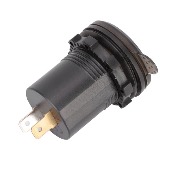 2.4A 3 i 1 Multifunktionel Digital LED IP66 Bil USB Oplader Termometer Voltmeter