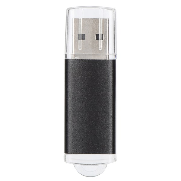 USB Flash Drive Gjennomsiktig deksel Svart bærbar lagringsminnepinne for PC Tablet8GB