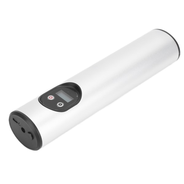 Sladdlös Luftpump Portabel Multifunktionell Uppladdningsbar Digital Display Belysning Inflator Silver