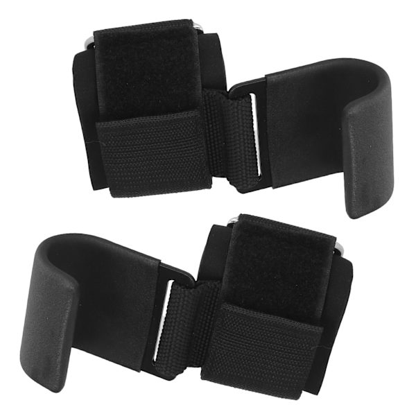 2 stk Fitness Vægtløftekrog NonSlip PullUps Power Lifting Grips Håndledsstropper