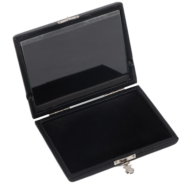 PU lædercover Sort saxofon Klarinet Reed Container Box Case med Slots til 6 stk Reeds