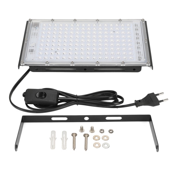 200W LED Plant Grow Light IP65 Waterproof 144 Lamp Beads Energy Saving Quantum Board Plant Light EU Plug 180‑240V