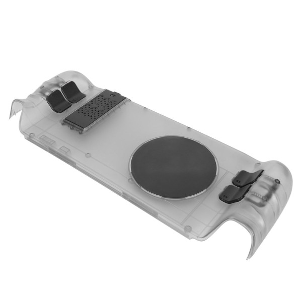 for Steam Deck Bakplate Varmespredning Gjør-det-selv-utskifting Shell Case External Semiconductor Cooler for Steam Deck Grå Transparent Case