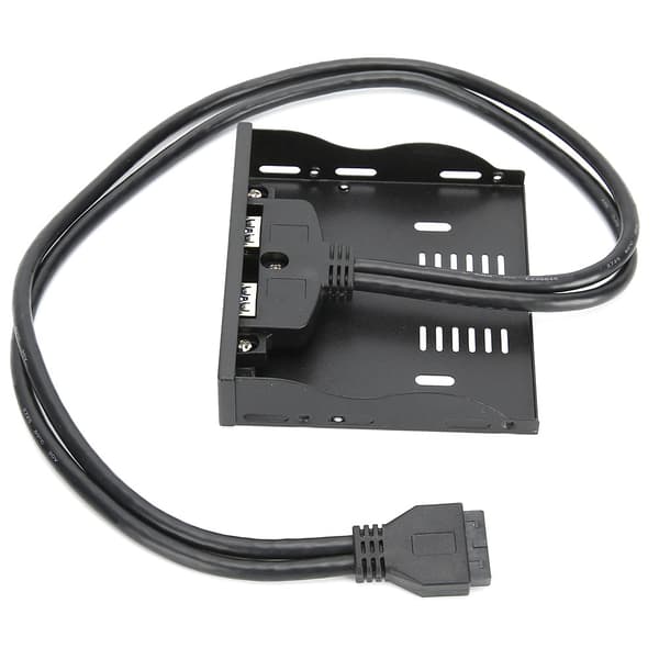 USB3.0 Floppy Frontpanel 3.5' Floppy Bay 19 Pin til 2 Interface USB3.0 HUB