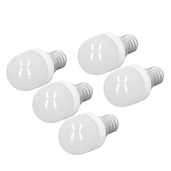 5 st Taklampor 1,5W Hög Temperatur Resistent Vit 75 Ljusflöde E12 Sockel LED-lampor för Kontor Sovrum Korridor Vitt Ljus