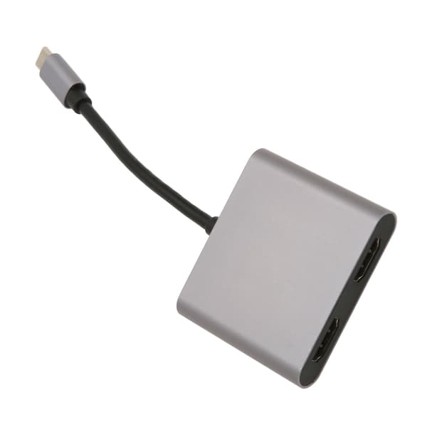 Typ C till dubbel HD-adapter USB C till dubbel HD-dockningsstation MST Multi Screen Display HD 4K-adapter
