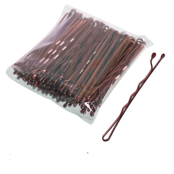 Hiusneulat - hiusklipsit 100kpl - Hiuslenkit - Brun brown