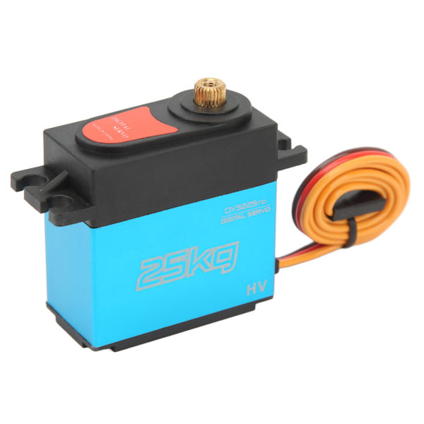 Servo Motor Digital 25kg Vattentät Metallväxel 180° Styrvinkel för Robot RC Bil Blå