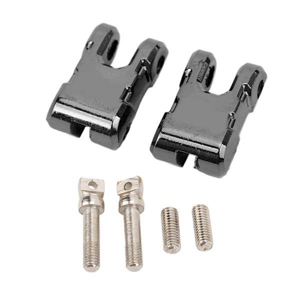 2 sæt RC metalspil trækkrog aluminiumslegering spilkrog til 1/10 RC bil opgraderingsdele sort