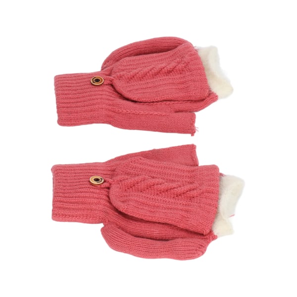 2 ST USB -uppvärmda handskar Dubbelsidiga värmestickade handskar Temperaturjusterbara thermal Rose Red