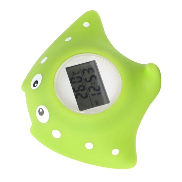 Babybadtermometer Alarm LCD-skärm Fiskformad Vattentät 0‑60 Grader Celsius Vattentemperaturtestare