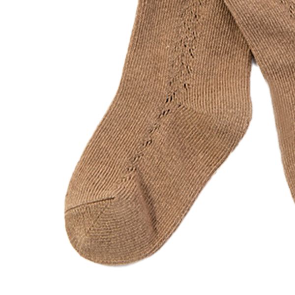 Baby Leggings Hollow Out Bekväma Mjuk Bomull Varm Andningsbar Elastisk Midja Khaki för Vår Sommar L (ca 3-5 år gamla)