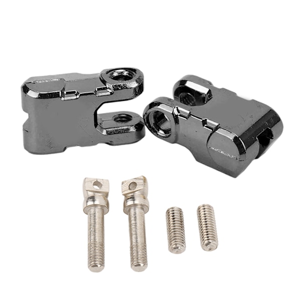 2 sæt RC metalspil trækkrog aluminiumslegering spilkrog til 1/10 RC bil opgraderingsdele sort