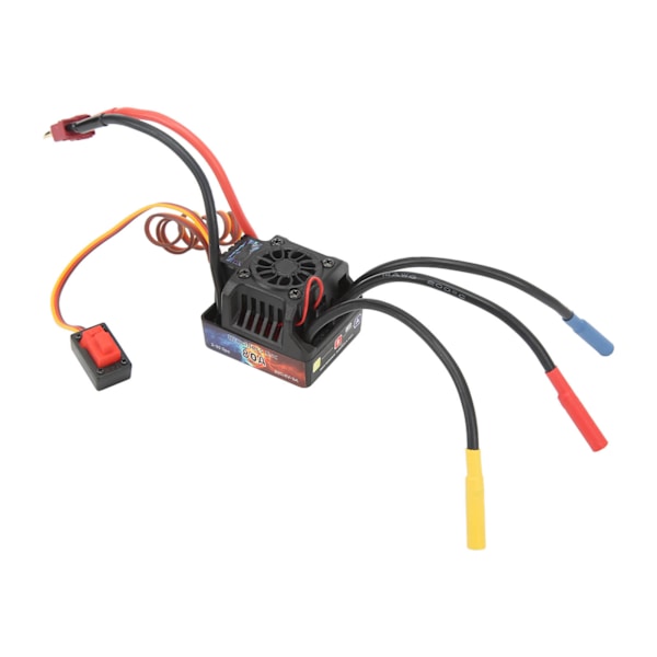 HOBBYFANS ESC Elektrisk Hastighetsregulator Vanntett 80A Børsteløs ESC for 1/8 1/10 RC Bil