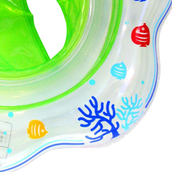 Baby uimarengas puhallettava kaksinkertainen turvatyyny, paksunnettu turvallinen vauvojen uimakelluke lapsille vihreä