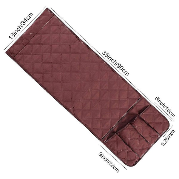 5 Lommer Sofa Armlæn TV Fjernbetjening Rengørings Organizer Holder Stol Sofa Taske