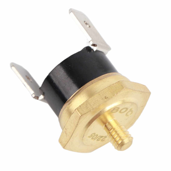 5 stk. KSD301 kobbertermostat bimetallisk normalt lukket M4 snap-disk temperatursensor 250V 80℃