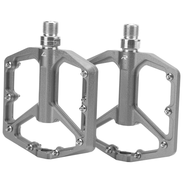 1 par ZTTO mountainbike pedaler aluminiumslegering skridsikker cykelplatform flade pedaler (titanium)