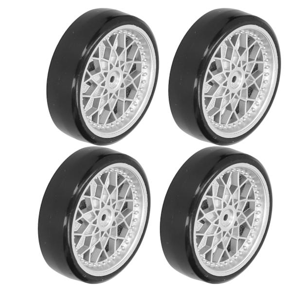 4st fjärrkontroll bil metallaxel däckset set för WPL D12 Micro Truck Model Carsilver