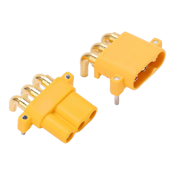 1 par MR30PW trepinners hann- og hunnpluggkontakter for RC Lipo-batteritilbehør